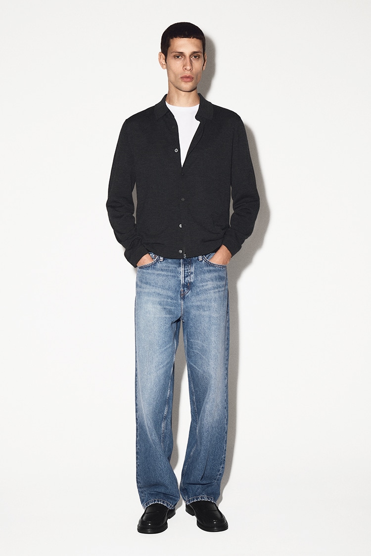 メリノウールシャツ